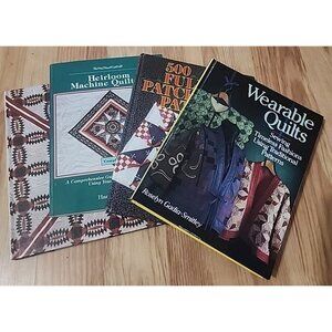Lot Of 4 Quilting Books Great American Quilts 91, Heirloom, 500 Full Sz Patchwor